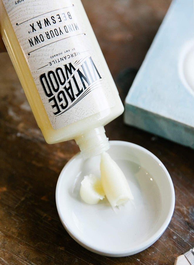 Amy Howard at Home Mind Your Own Beeswax for Vintage and Antique Furniture Restoration | Provides Honey-Hued Distressed Protective Finish and Seal | Fast 20-Minute Drying Time | 8oz Soft Wax Bottle - Image 2